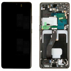 Samsung Galaxy S21 Ultra (G998B) тачскрин + экран (модуль) Серебро Oled (Full Size) с рамкой Samsung Galaxy S21 Ultra (G998B) тачскрин + экран (модуль) Серебро Oled (Full Size) с рамкой