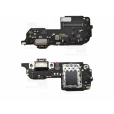 Нижняя плата (шлейф) для Xiaomi Redmi Note 14 Pro+ 5G разъем зарядки, разъем SIM, микрофон Премиум