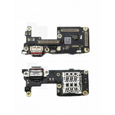 Нижняя плата (шлейф) для Realme GT 7T разъем зарядки, разъем SIM, микрофон Премиум