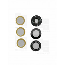 Стекло камеры для Samsung Galaxy A56 5G (A566B) (комплект 3 шт.) Черный