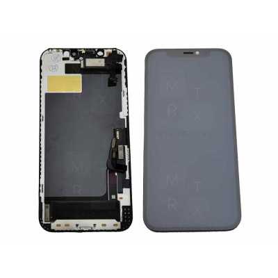 iPhone 12, 12 Pro тачскрин + экран (модуль) Черный (FOG) с верификацией (восстановленый)