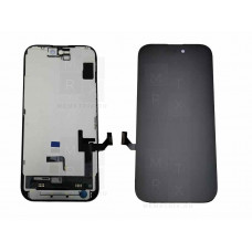 iPhone 15 тачскрин + экран (модуль) черный Hard Oled Стандарт (площадка под IC)