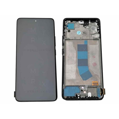 Xiaomi Redmi Note 13 4G (23129RAA4G) тачскрин + экран (модуль) Черный Amoled с рамкой