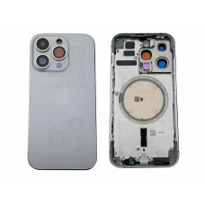 Задняя крышка (корпус) iPhone 14 Pro silver (белый) в сборе