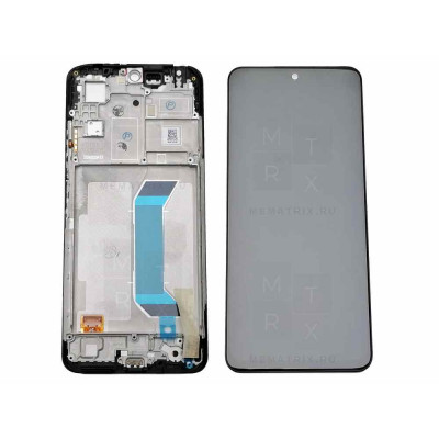 Xiaomi Poco X5 5G, Redmi Note 12 5G тачскрин + экран (модуль) черный OR  с рамкой
