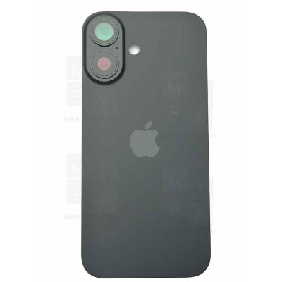 Задняя крышка IPhone 16 Black (черный) с креплением