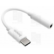 Адаптер Type-C - 3,5 мм Jack Hoco LS30 Белый