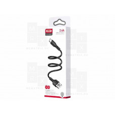 Кабель USB - Lightning XO NB230 (2.4A) Черный