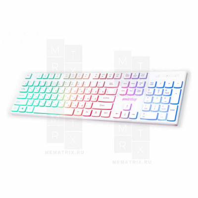 Клавиатура с подсветкой SmartBuy 251 ONE USB белая