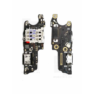 Нижняя плата (шлейф) для Huawei Nova 14 (TLR-AL00) разъем зарядки, разъем SIM, микрофон Премиум