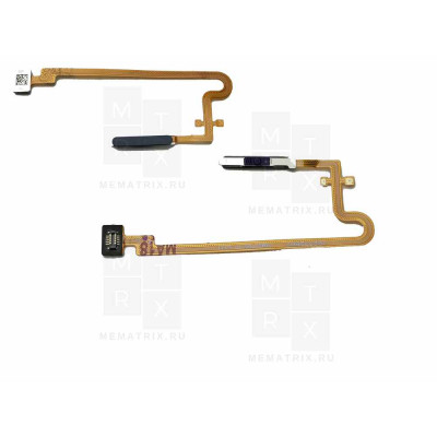 Шлейф Realme C30s, C33 сканер отпечатка пальцев Черный