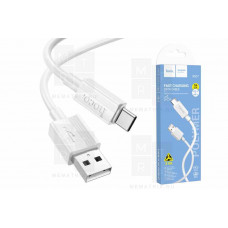 Кабель USB - Type-C Hoco X107 (3A) Белый