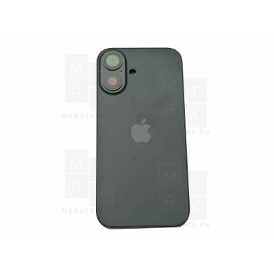 Задняя крышка (корпус) iPhone 16 black (черный) в сборе