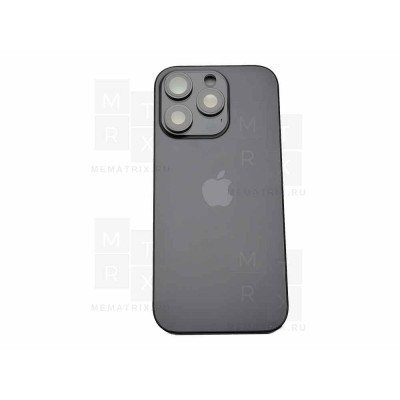 Задняя крышка (корпус) iPhone 16 Pro black (черный) в сборе