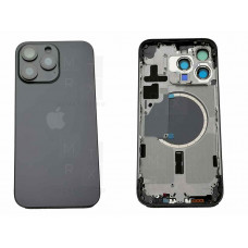 Задняя крышка (корпус) iPhone 15 Pro Max black (черный) в сборе