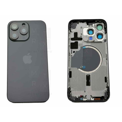Задняя крышка (корпус) iPhone 15 Pro Max black (черный) в сборе
