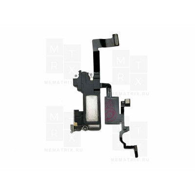 Шлейф iPhone 12, 12 Pro на верхний динамик, сенсор (датчик света), микрофон Премиум
