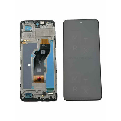 Infinix Hot 50 (X6882) тачскрин + экран (модуль) черный OR с рамкой