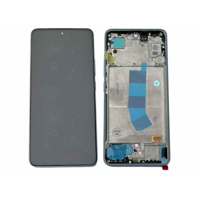 Xiaomi Redmi Note 13 4G (23129RAA4G) тачскрин + экран (модуль) Синий Amoled с рамкой