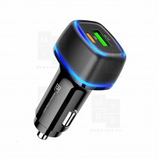 Автомобильное зарядное устройство BC CC119 USB, Type-C (20W, QC3.0, PD, 1Type-C, 1USB) Черный