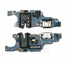Нижняя плата (шлейф), Huawei Honor X7c разъем зарядки, разъем SIM, микрофон Премиум