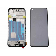Realme 9 (RMX3521) тачскрин + экран (модуль) Черный Amoled с рамкой