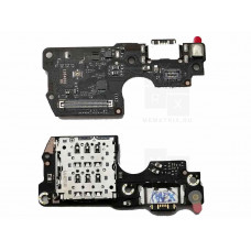 Нижняя плата (шлейф), Xiaomi Redmi Note 14 Pro 4G разъем зарядки, разъем SIM, микрофон Премиум