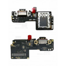 Нижняя плата (шлейф), Xiaomi Poco X7 разъем зарядки, разъем SIM, микрофон Премиум