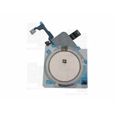 Шлейф iPhone 15 Pro Max на беспроводную зарядку, вспышку, микрофон Премиум