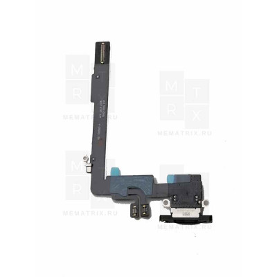 Нижняя плата (шлейф) для iPhone 16 Pro Max разъем зарядки, микрофон Черный OR (1 к 1)