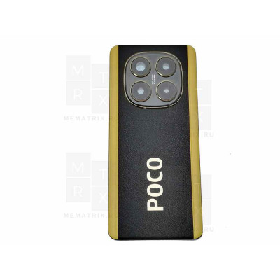 Задняя крышка для Xiaomi Poco X7 Черный Премиум Задняя крышка для Xiaomi Poco X7 Черный Премиум