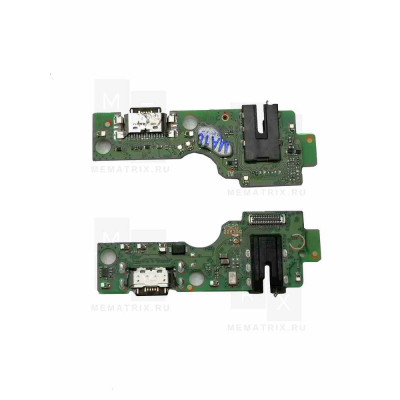 Нижняя плата (шлейф) для Tecno Spark Go 2 разъем зарядки, разъем гарнитуры, микрофон Премиум