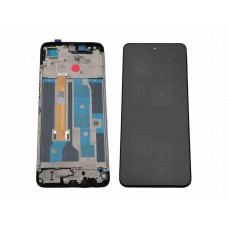 Realme C65 4G (RMX3910) тачскрин + экран (модуль) черный OR с рамкой