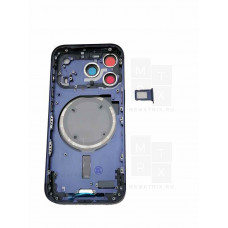 Задняя крышка (корпус) iPhone 17 Pro (A3523) Blue (синяя) в сборе Задняя крышка (корпус) iPhone 17 Pro (A3523) Blue (синяя) в сборе