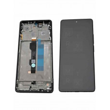 Xiaomi Redmi Note 13 Pro 4G (23117RA68G) тачскрин + экран (модуль) Черный (In-Cell) с рамкой
