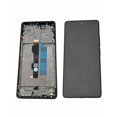 Xiaomi Redmi Note 13 Pro 4G (23117RA68G) тачскрин + экран (модуль) Черный (In-Cell) с рамкой