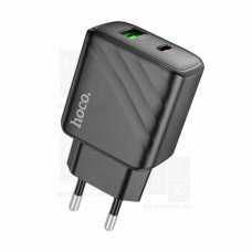 Сетевое зарядное устройство USB, Type-C Hoco CS23A (30W, QC3.0, PD) Черный