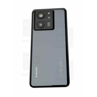 Задняя крышка для Xiaomi 13T, 13T Pro (2306EPN60G, 23078PND5G) Черный Премиум