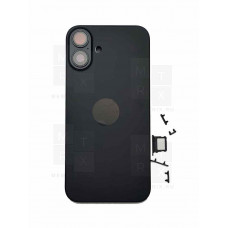 Задняя крышка (корпус) iPhone 16 Plus (A3290) (1 Sim) Черный Премиум в сборе Задняя крышка (корпус) iPhone 16 Plus (A3290) (1 Sim) Черный Премиум в сборе