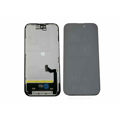 iPhone 15 тачскрин + экран (модуль) Черный Soft Oled (С верификацией)