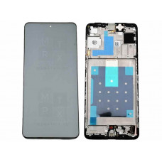 Samsung Galaxy M55 5G (M556B) тачскрин + экран (модуль) Черный OR с рамкой