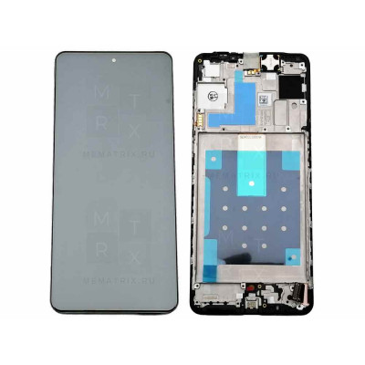 Samsung Galaxy M55 5G (M556B) тачскрин + экран (модуль) Черный OR с рамкой