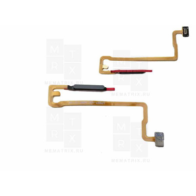 Шлейф Huawei Honor X7c сканер отпечатка пальцев Черный