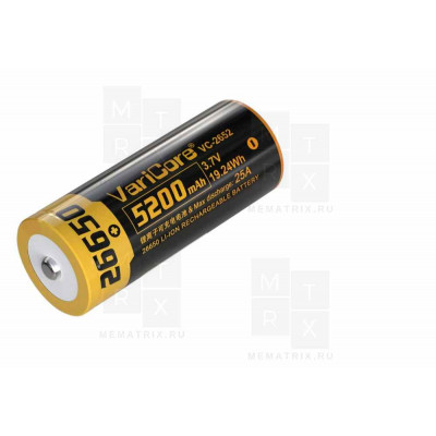 Аккумулятор 26650 VariCore 3.7V 5200 mAh 25A Высокотоковый