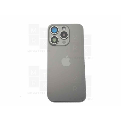 Задняя крышка iPhone 15 Pro Titan (стекло, MagSafe, логотип) с креплением Задняя крышка iPhone 15 Pro Titan (стекло, MagSafe, логотип) с креплением