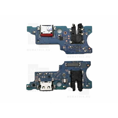 Нижняя плата (шлейф) для Samsung Galaxy A06 (A065F) разъем зарядки, разъем гарнитуры, микрофон Премиум