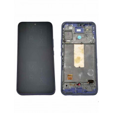 Samsung Galaxy A54 5G (A546E) тачскрин + экран (модуль) фиолетовый Amoled (Full Size) с рамкой