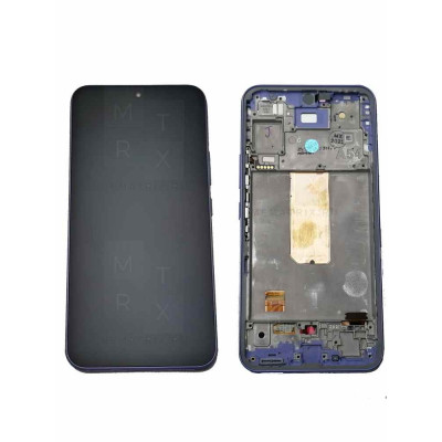 Samsung Galaxy A54 5G (A546E) тачскрин + экран (модуль) фиолетовый Amoled (Full Size) с рамкой