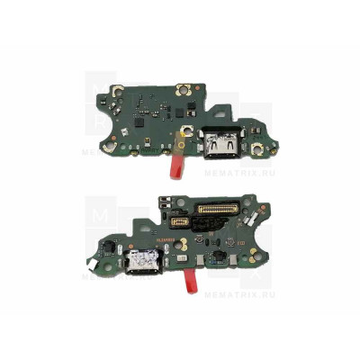 Нижняя плата (шлейф) для Huawei Honor X8c разъем зарядки, микрофон Премиум