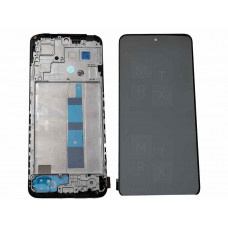 Xiaomi Redmi Note 12 4G (23021RAA2Y) тачскрин + экран (модуль) Черный Amoled с рамкой